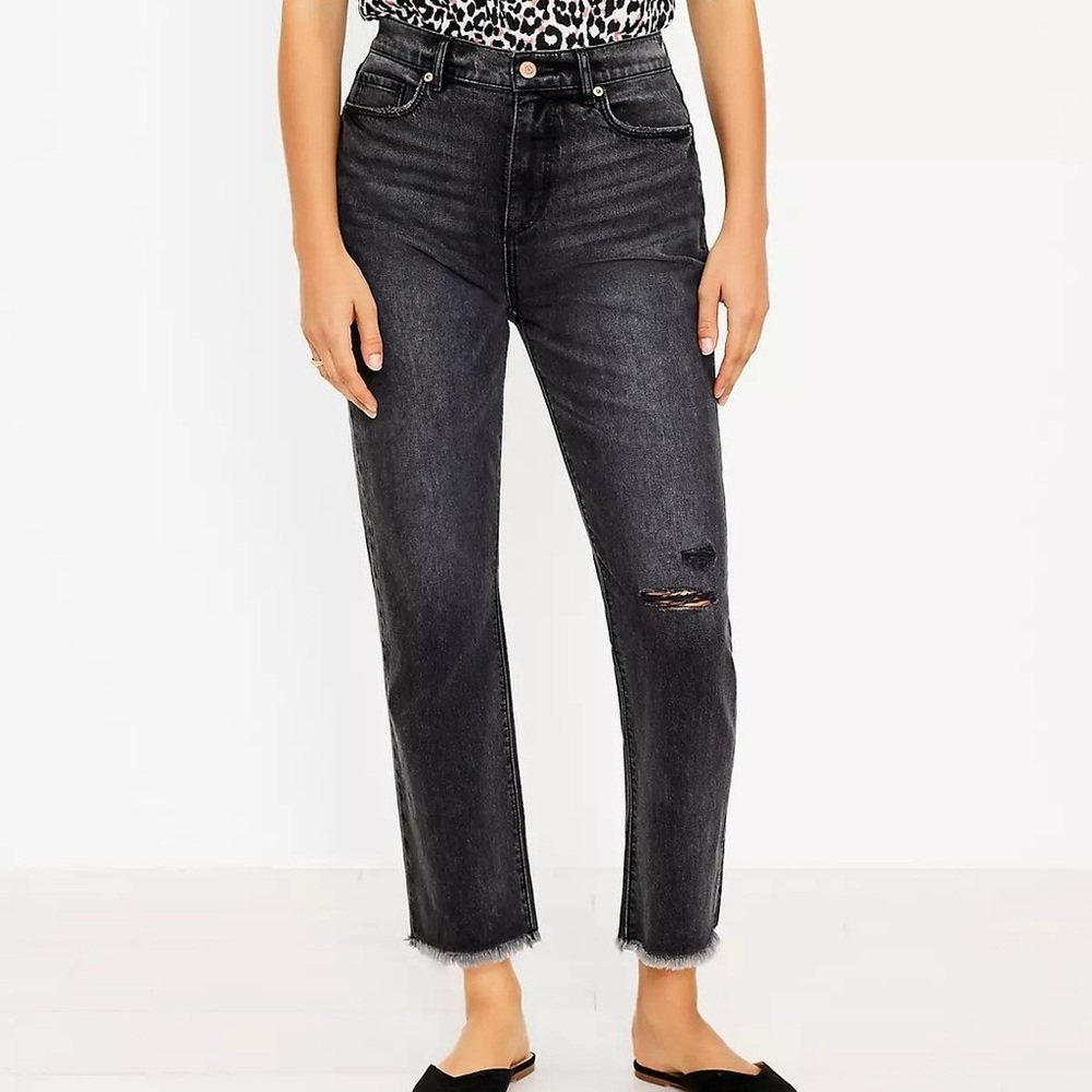 LOFT 30/10 Curvy Straight Crop Jeans